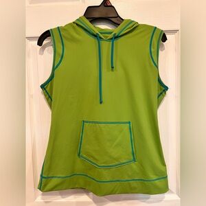 Women’s Sleeveless Athleta  Rash Guard size M- Lime Green
